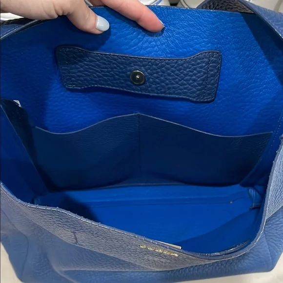 Furla Capriccio M blue leather hobo bag - Picture 5 of 12